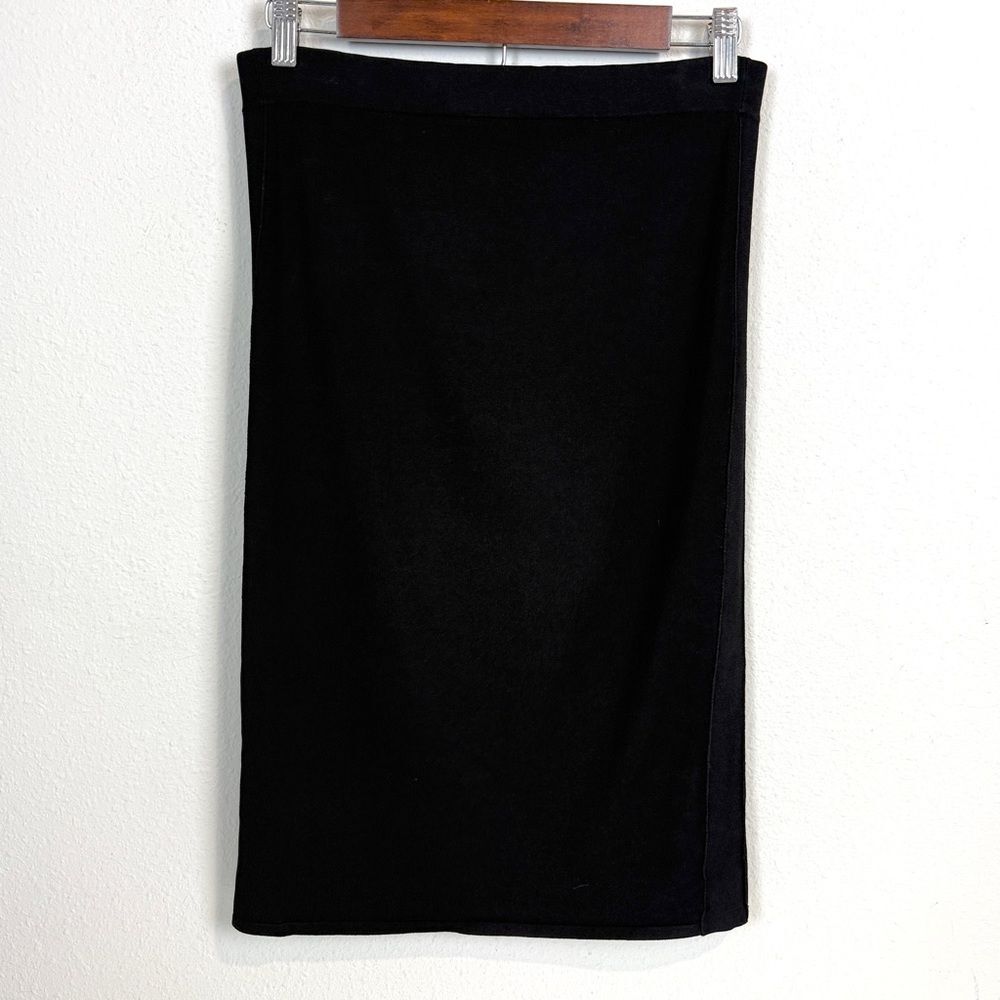 Vince Black Viscose Knit Bodycon Pencil Skirt S - Picture 4 of 9